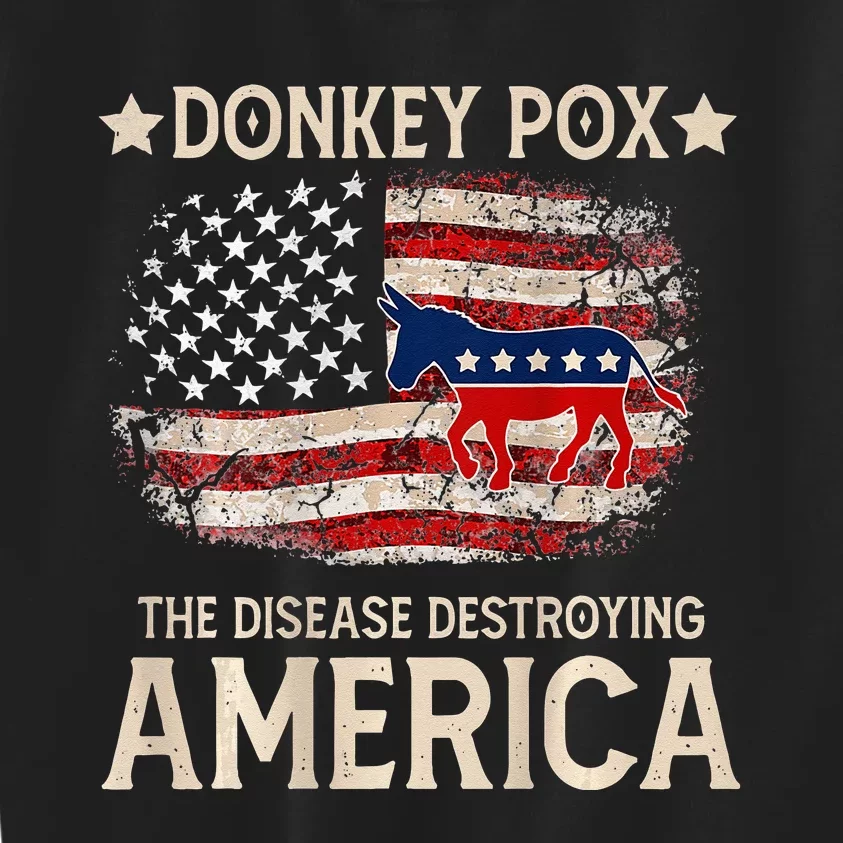 Donkey Pox The Disease Destroying America Funny Kids Sweatshirt