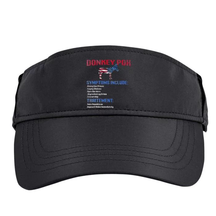 Donkey Pox The Disease Destroys America Donkeypox Retro Adult Drive Performance Visor