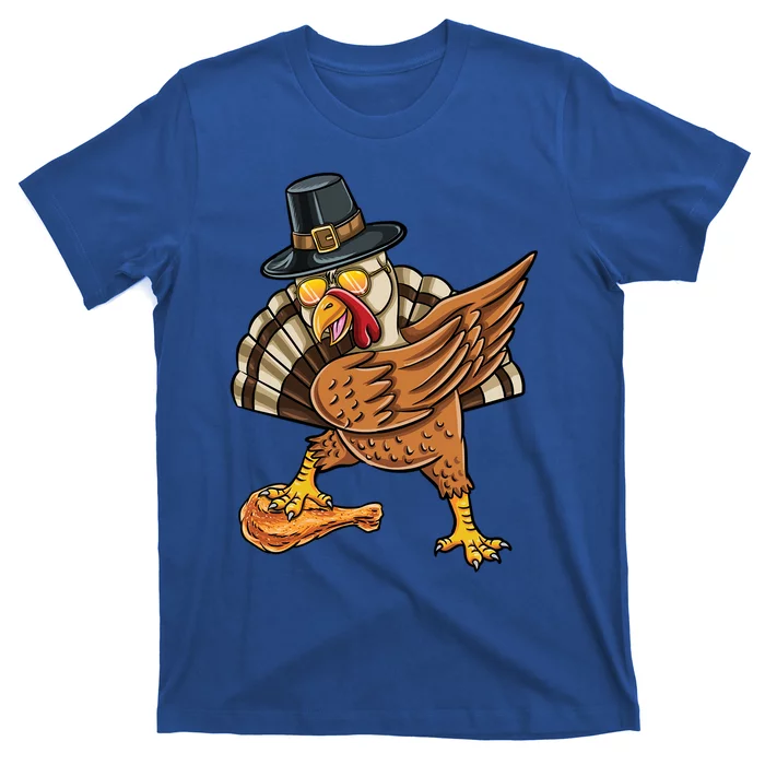 Dabbing Pilgrim Turkey Fried Chicken Thanksgiving Gift T-Shirt