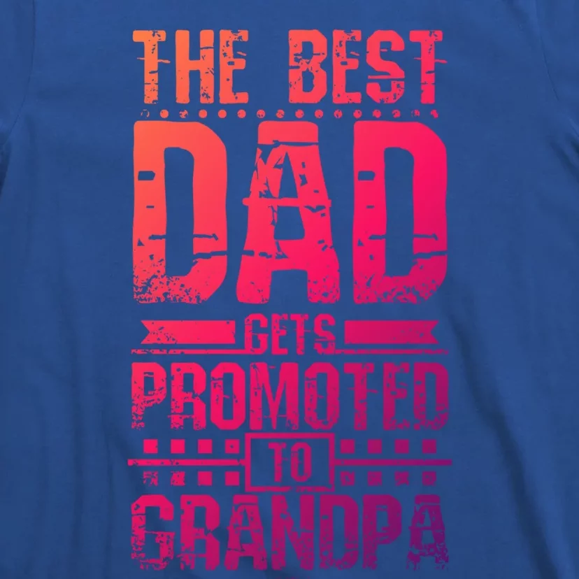 Dad Promoted To Grandpa With Dad Grandpa Funny Gift T-Shirt