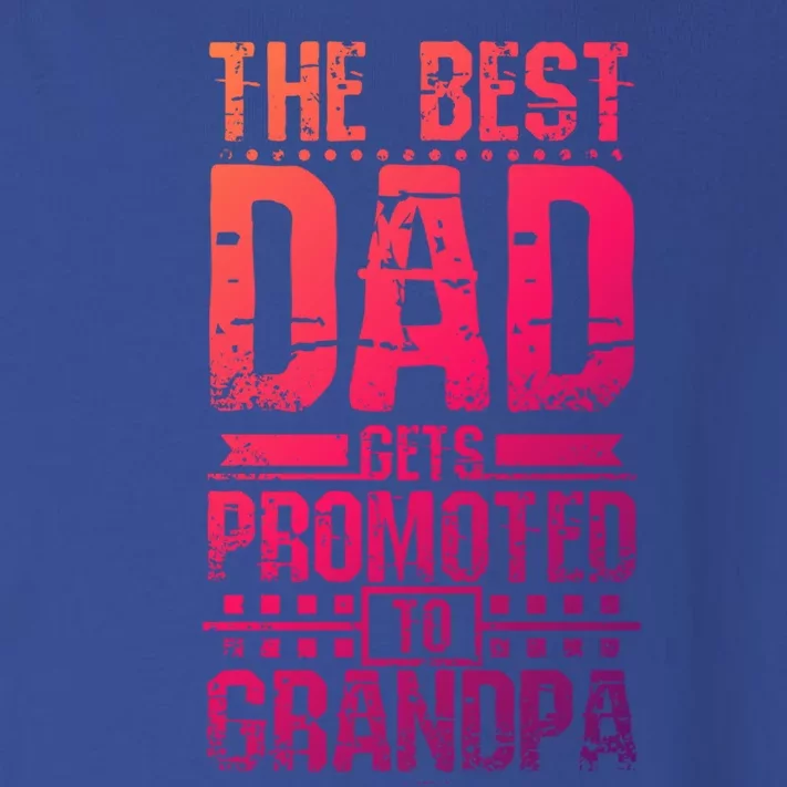 Dad Promoted To Grandpa With Dad Grandpa Funny Gift Toddler Long Sleeve Shirt