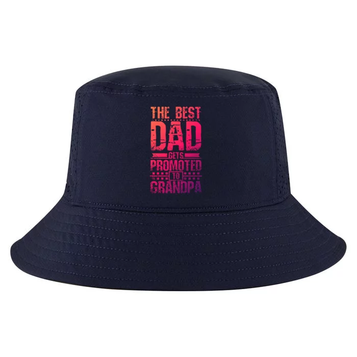 Dad Promoted To Grandpa With Dad Grandpa Funny Gift Cool Comfort Performance Bucket Hat