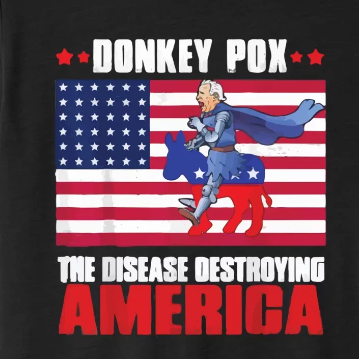 Donkey Pox The Disease Destroying America Anti Biden ChromaSoft Performance T-Shirt