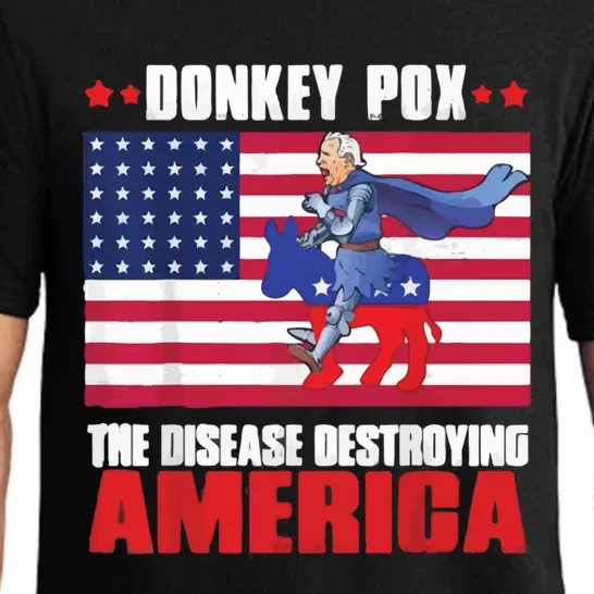 Donkey Pox The Disease Destroying America Anti Biden Pajama Set