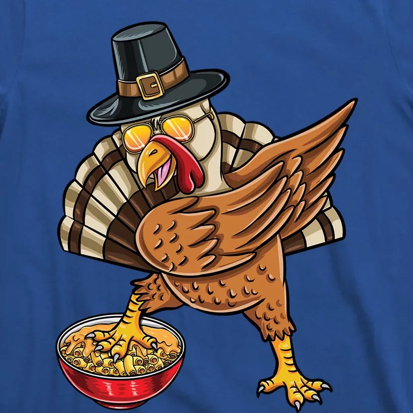 Dabbing Pilgrim Turkey Mac And Cheese Thanksgiving Gift T-Shirt