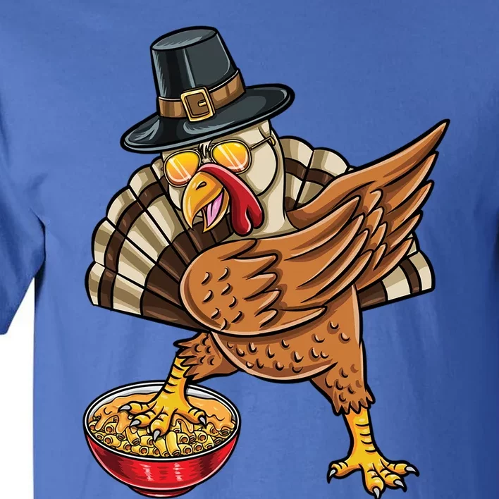 Dabbing Pilgrim Turkey Mac And Cheese Thanksgiving Gift Tall T-Shirt