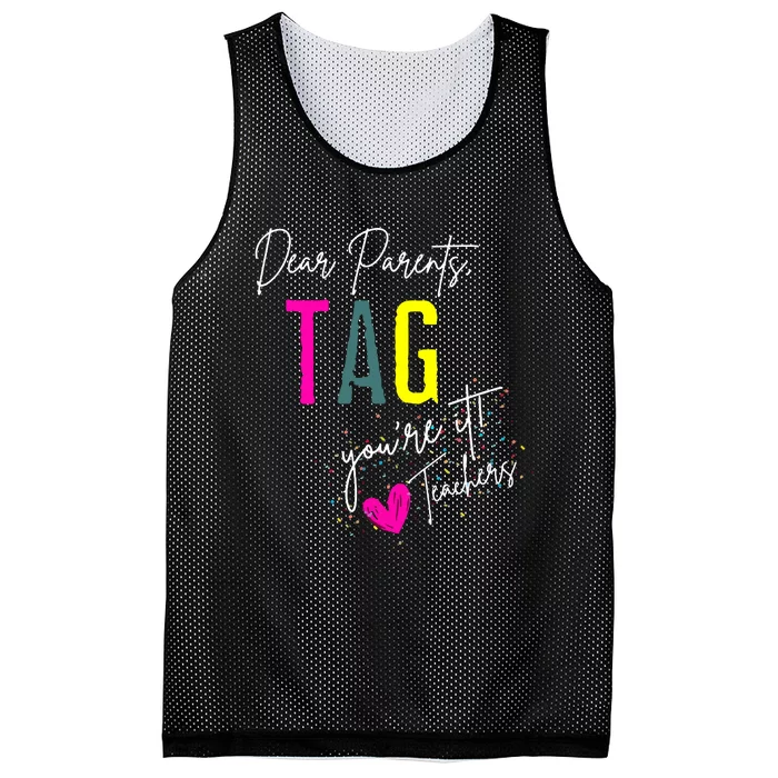 Dear Parents Tag YouRe It! Mesh Reversible Basketball Jersey Tank