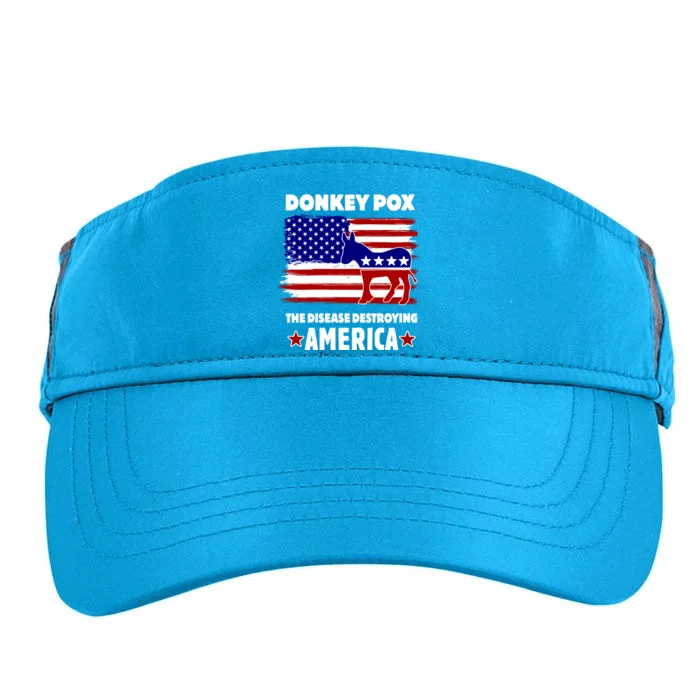 Donkey Pox The Real Problem Destroying America USA Funny Adult Drive Performance Visor