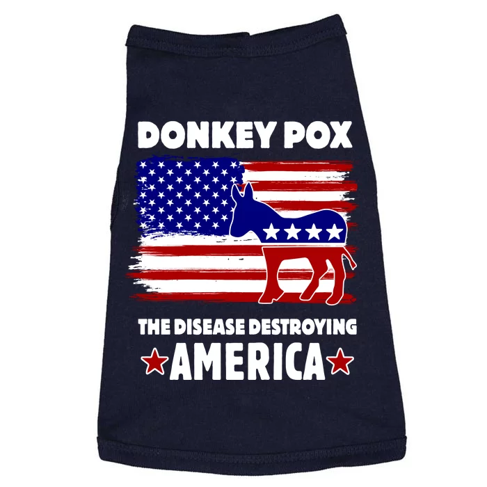 Donkey Pox The Real Problem Destroying America USA Funny Doggie Tank