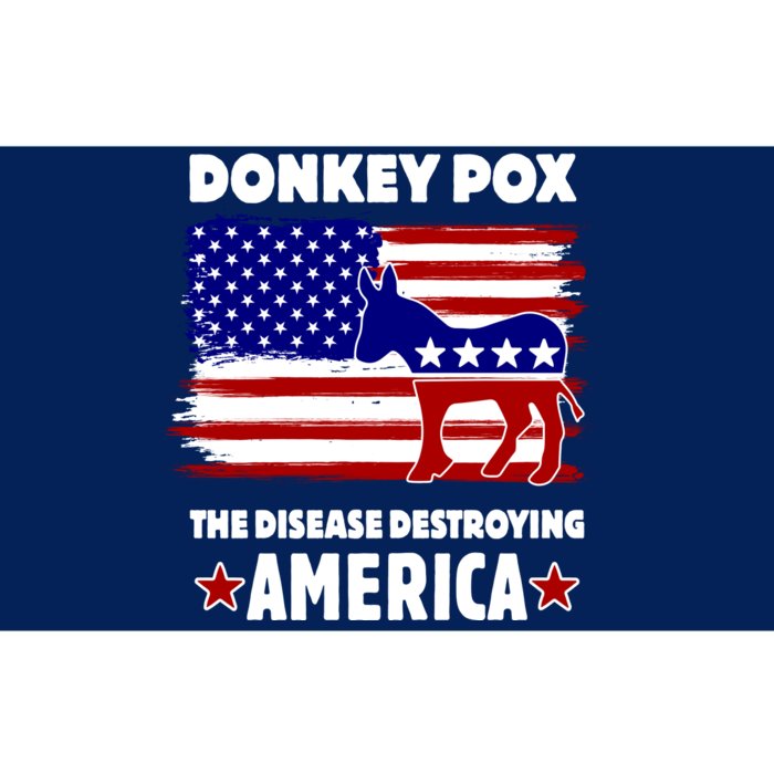 Donkey Pox The Real Problem Destroying America USA Funny Bumper Sticker