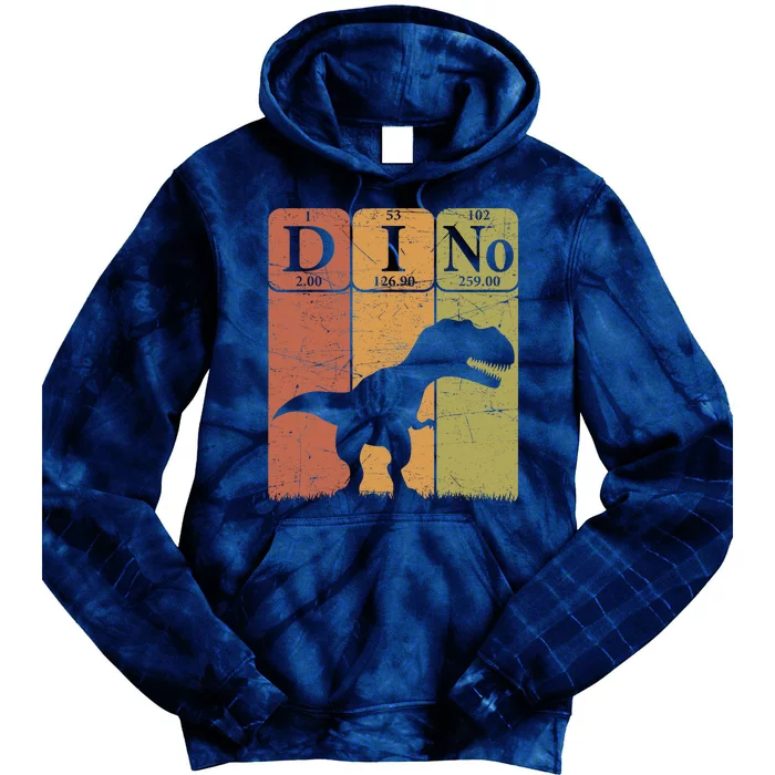 Dinosaur Periodic Table Elements T Rex Dino Paleontologist Tie Dye Hoodie