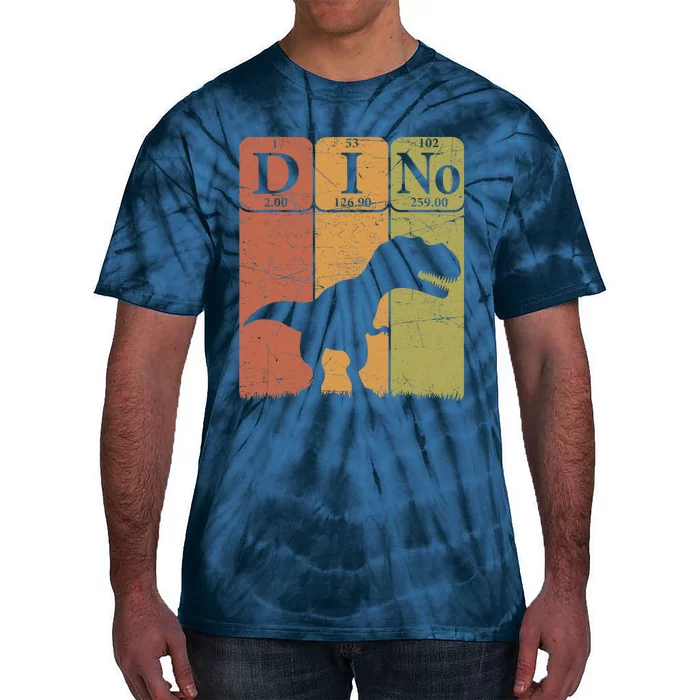 Dinosaur Periodic Table Elements T Rex Dino Paleontologist Tie-Dye T-Shirt