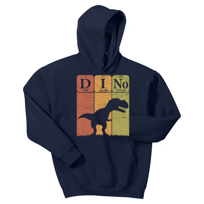 Dinosaur Periodic Table Elements T Rex Dino Paleontologist Kids Hoodie