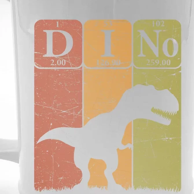 Dinosaur Periodic Table Elements T Rex Dino Paleontologist Front & Back Beer Stein