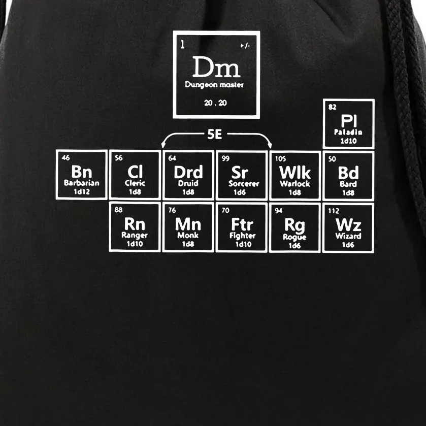 Dnd Periodic Table Drawstring Bag