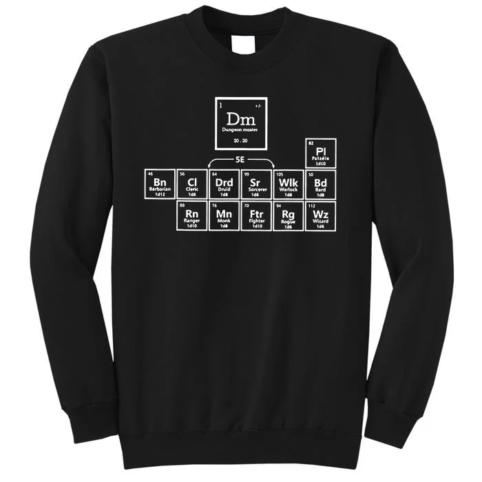 Dnd Periodic Table Tall Sweatshirt