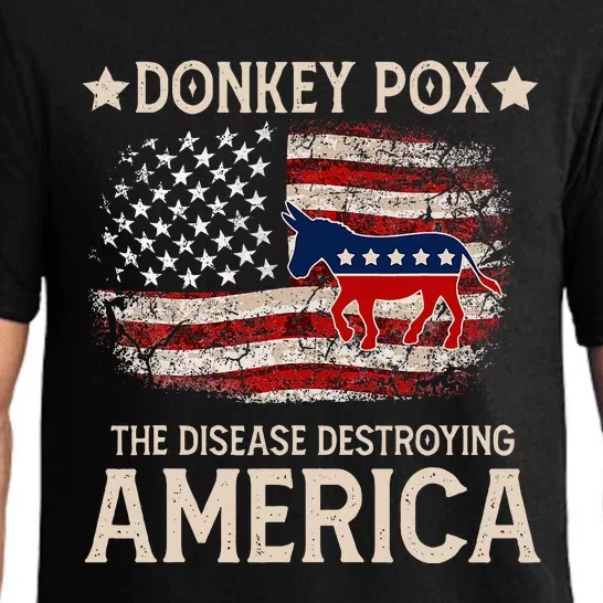 Donkey Pox The Disease Destroying America Funny Donkeypox Pajama Set