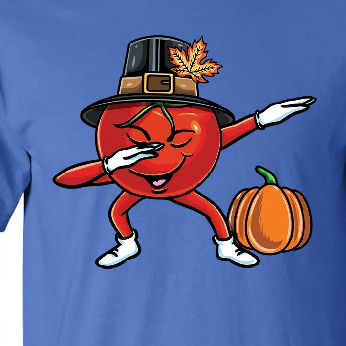 Dabbing Pilgrim Tomato Thanksgiving Gift Tall T-Shirt