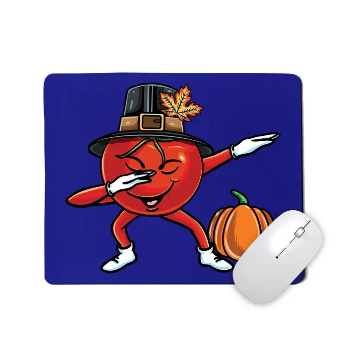 Dabbing Pilgrim Tomato Thanksgiving Gift Mousepad