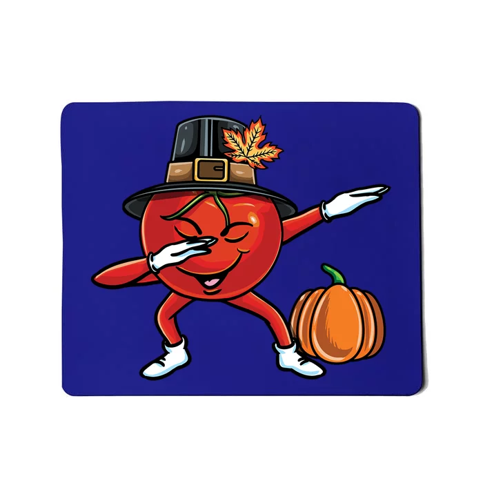 Dabbing Pilgrim Tomato Thanksgiving Gift Mousepad