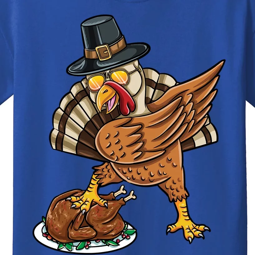 Dabbing Pilgrim Turkey Thanksgiving Gift Kids T-Shirt