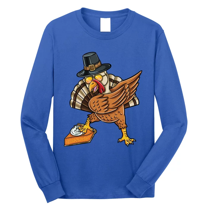 Dabbing Pilgrim Turkey Pumpkin Pie Thanksgiving Great Gift Long Sleeve Shirt