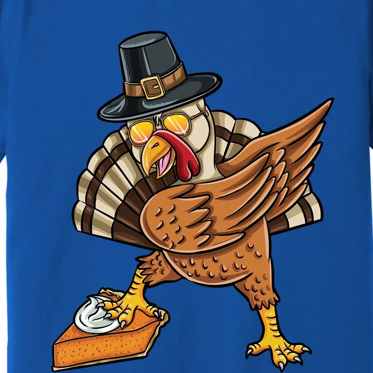 Dabbing Pilgrim Turkey Pumpkin Pie Thanksgiving Great Gift Premium T-Shirt