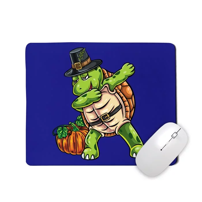 Dabbing Pilgrim Turtle Thanksgiving Cool Gift Mousepad