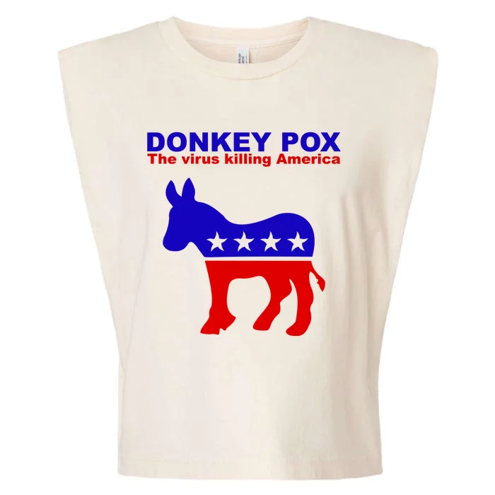 Donkey Pox The Virus Killing America Funny Garment-Dyed Women's Muscle Tee