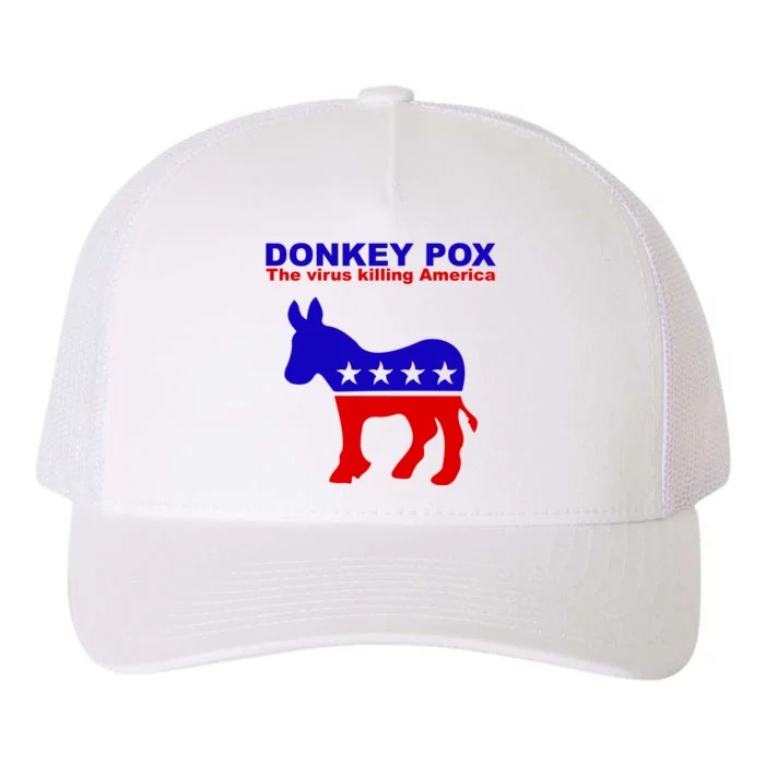 Donkey Pox The Virus Killing America Funny Yupoong Adult 5-Panel Trucker Hat