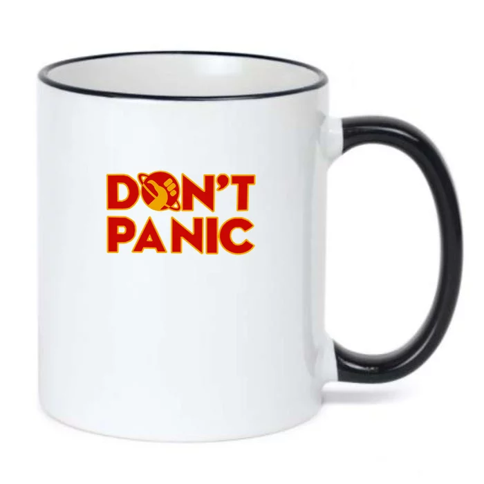 DonT Panic The HitchhikerS Guide To The Galaxy Black Color Changing Mug