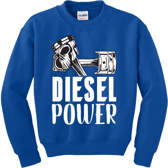 Diesel Power Truck Mechanic Turbo Turbocharger Rig Trucker Gift Kids Sweatshirt