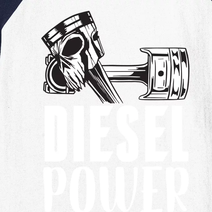 Diesel Power Truck Mechanic Turbo Turbocharger Rig Trucker Gift Baseball Sleeve Shirt