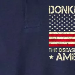 Donkey Pox The Disease Destroying America Funny Anti Biden Softstyle Adult Sport Polo