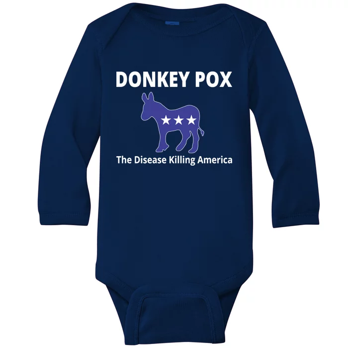 Donkey Pox The Disease Killing America Baby Long Sleeve Bodysuit