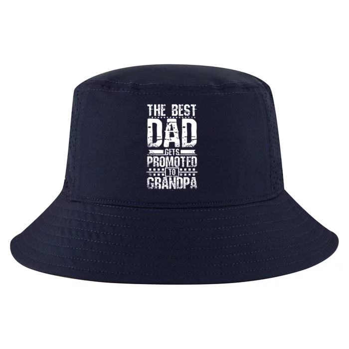 Dad Promoted To Grandpa With Dad Grandpa Funny Gift Cool Comfort Performance Bucket Hat