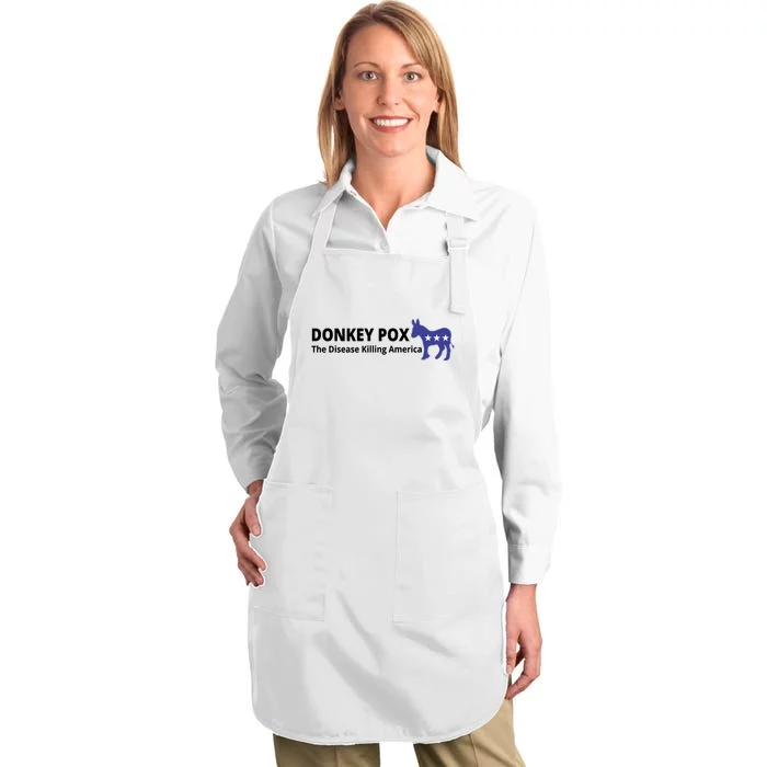 Donkey Pox The Disease Killing America Funny Full-Length Apron With Pocket