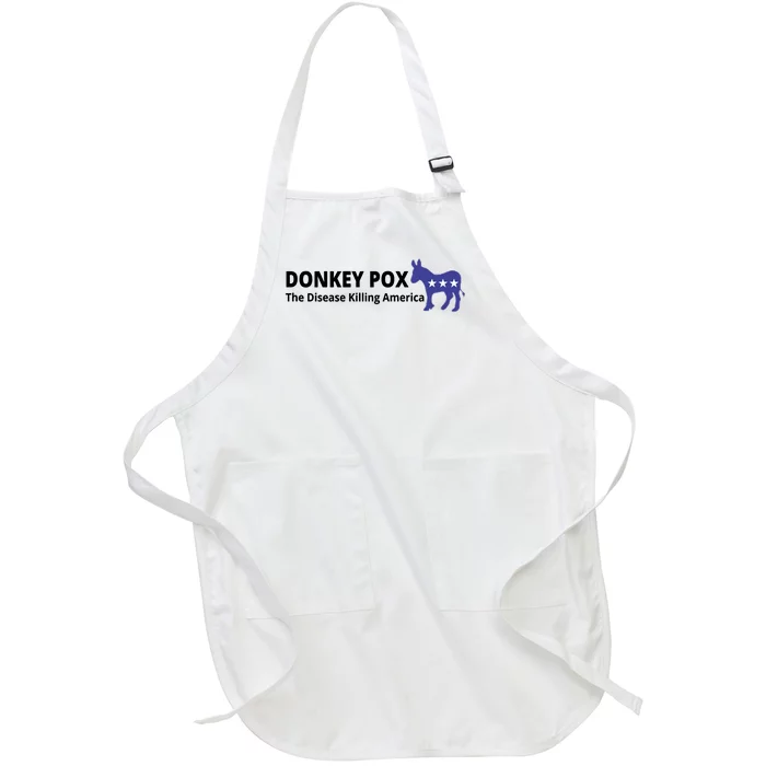 Donkey Pox The Disease Killing America Funny Full-Length Apron With Pocket