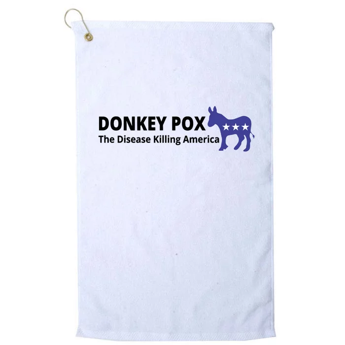 Donkey Pox The Disease Killing America Funny Platinum Collection Golf Towel