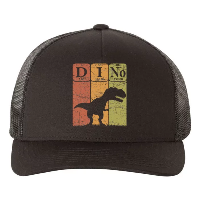 Dinosaur Periodic Table Elements T Rex Dino Paleontologist Yupoong Adult 5-Panel Trucker Hat