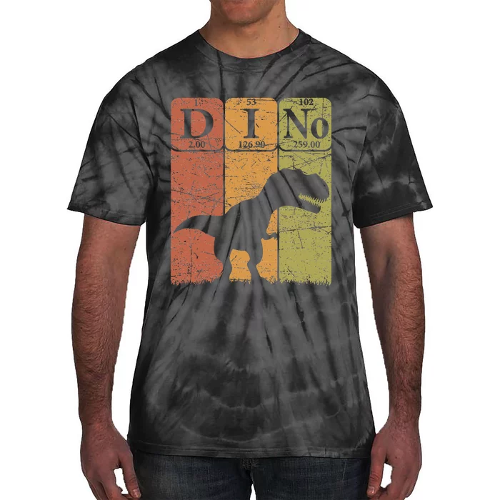 Dinosaur Periodic Table Elements T Rex Dino Paleontologist Tie-Dye T-Shirt