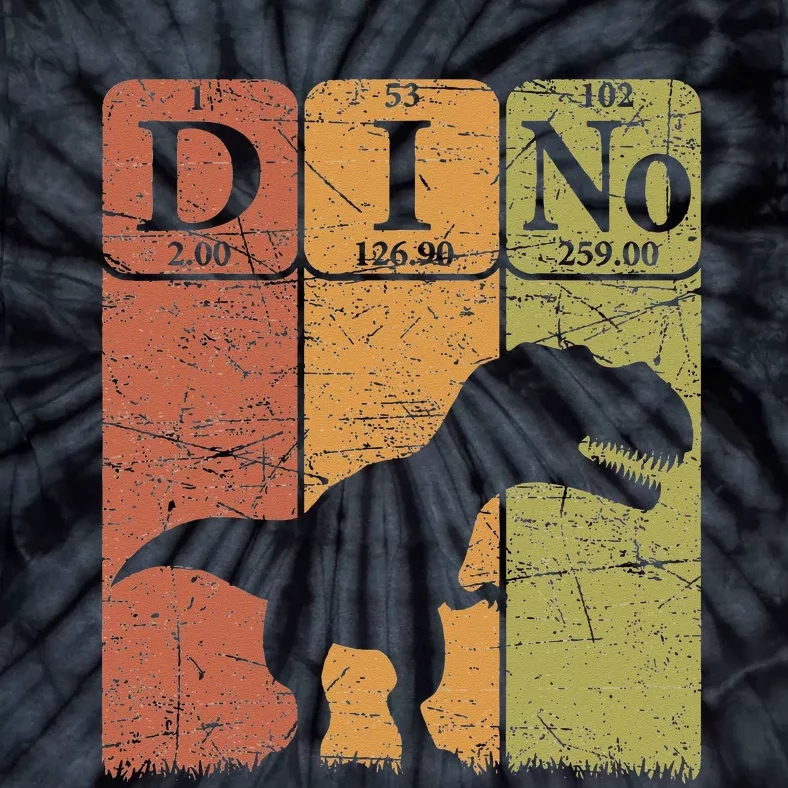 Dinosaur Periodic Table Elements T Rex Dino Paleontologist Tie-Dye T-Shirt