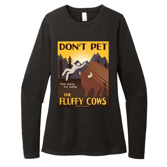 Dont Pet The Fluffy Cows Womens CVC Long Sleeve Shirt