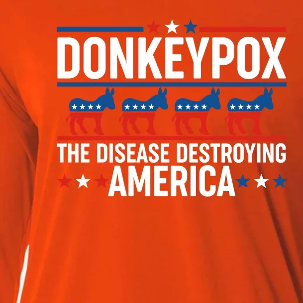 Donkey Pox The Disease Destroying America Cooling Performance Long Sleeve Crew