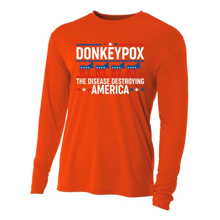 Donkey Pox The Disease Destroying America Cooling Performance Long Sleeve Crew