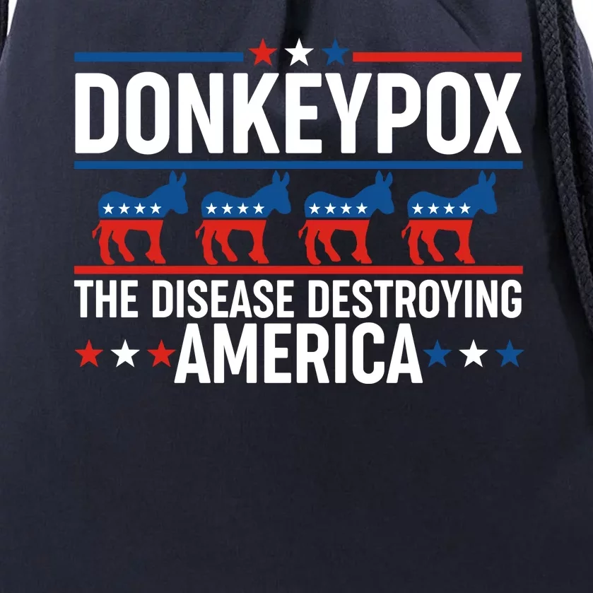 Donkey Pox The Disease Destroying America Drawstring Bag