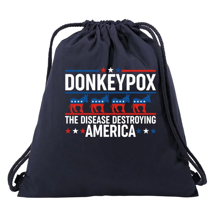 Donkey Pox The Disease Destroying America Drawstring Bag