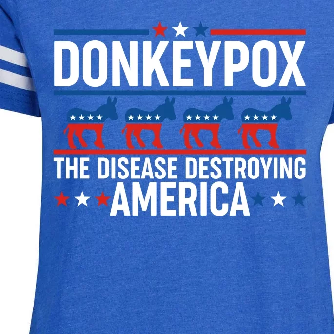 Donkey Pox The Disease Destroying America Enza Ladies Jersey Football T-Shirt