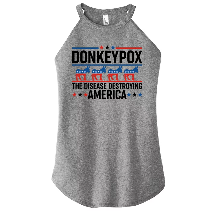 Donkey Pox The Disease Destroying America Women’s Perfect Tri Rocker Tank