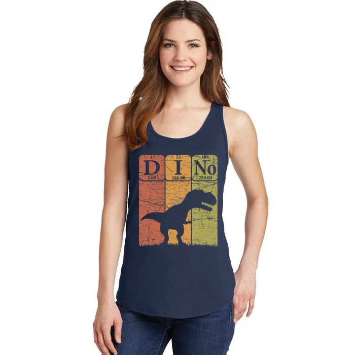 Dinosaur Periodic Table Elements T Rex Dino Paleontologist Ladies Essential Tank